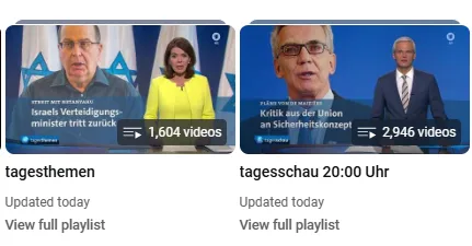 Danh sách phát của Tagesschau
